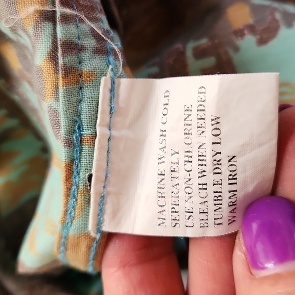 AMERICAN Blue Hawaiian Shirt - Picture 7 of 8